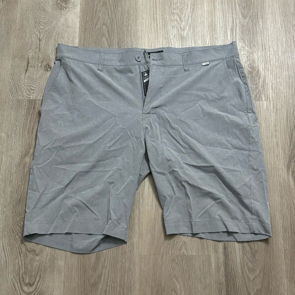 Travis Mathew Gray Flat Front Shorts